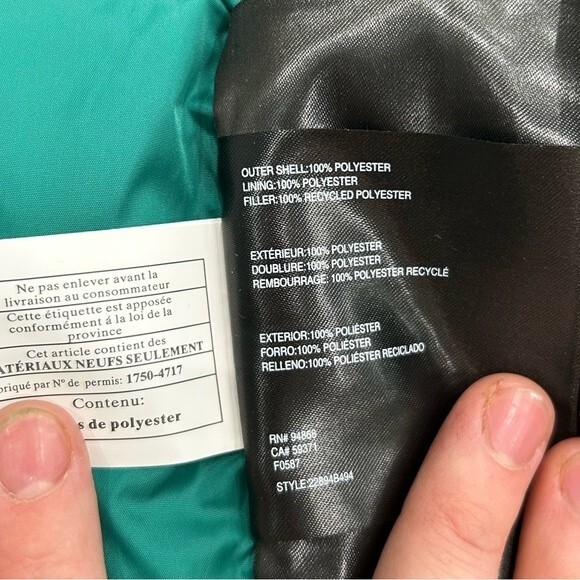 NEW Bernardo Women Quilted Puffer Winter Jacket Coat Size S Green - Picture 9 of 10